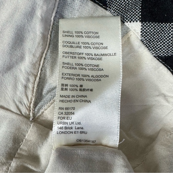 FREE PEOPLE |  Black and White Checkered Corset Strapless Top Size Medium - Picture 16 of 16